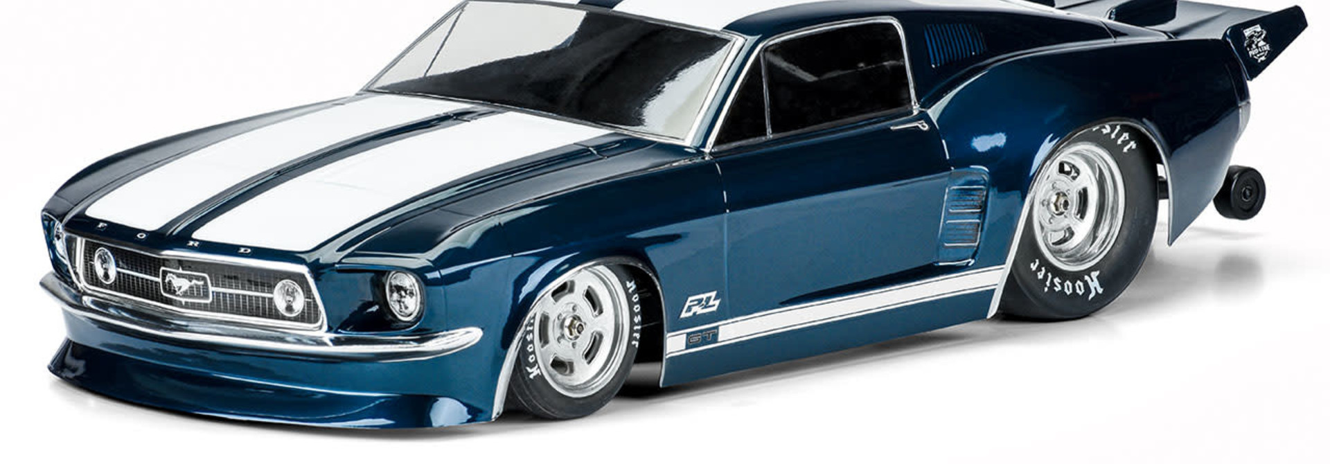 1967 Ford Mustang Clear Body for Losi 22S No Prep Drag Car, Slash 2wd Drag Car & AE DR10