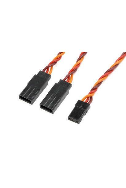 Revtec - Servo Y-kabel - Gedraaide HD siliconen-kabel - JR/Hitec - 22AWG / 60 Strengen - 15cm - 1 st