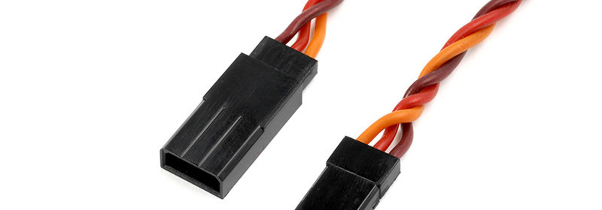 Revtec - Servo verlengkabel - Gedraaide kabel - JR/Hitec - 22AWG / 60 Strengen - 90cm - 1 st