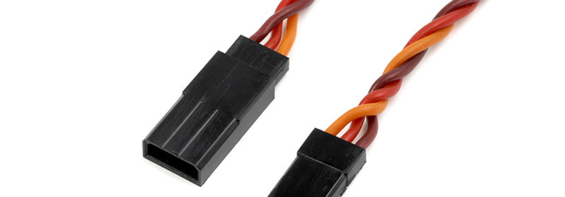 Revtec - Servo verlengkabel - Gedraaide HD siliconen-kabel - JR/Hitec - 22AWG / 60 Strengen - 75cm - 1 st