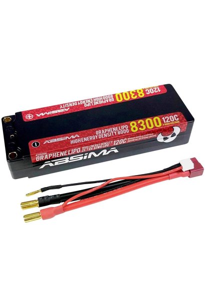 Absima Lipo 2S HC 120C 8000/8300HV 5mm incl. Cable