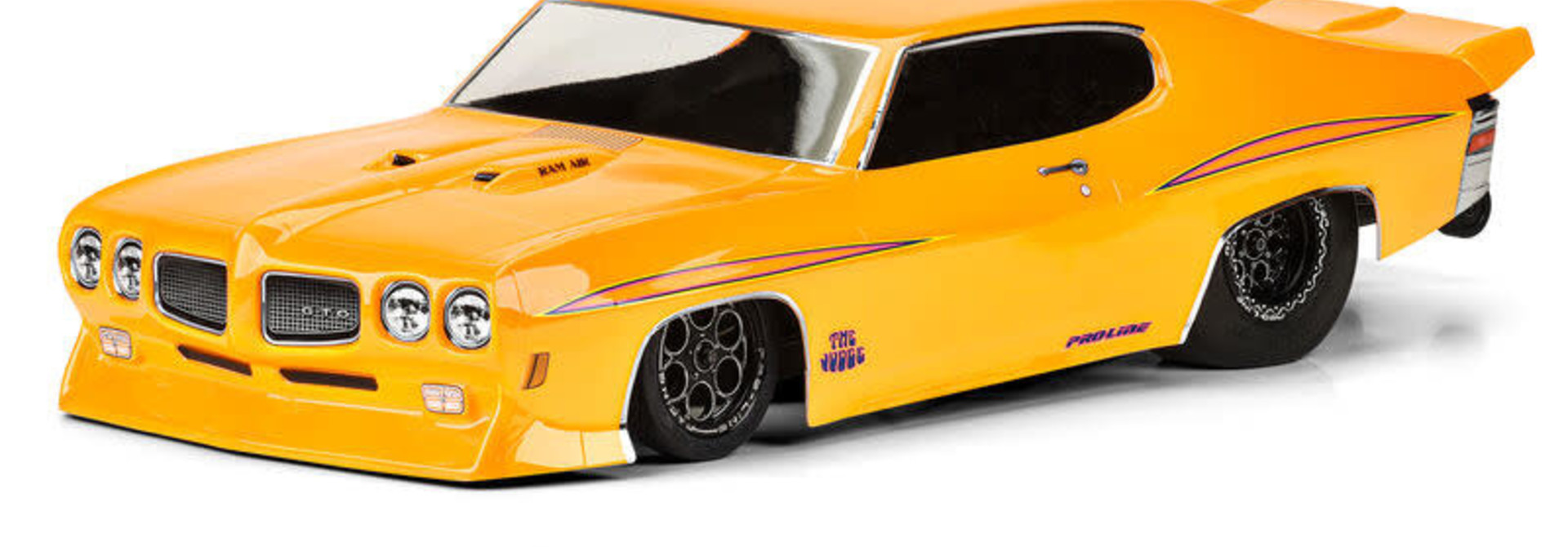 1970 Pontiac GTO Judge Clear Body for Losi 22S No Prep Drag Car, Slash 2wd Drag Car and AE DR10