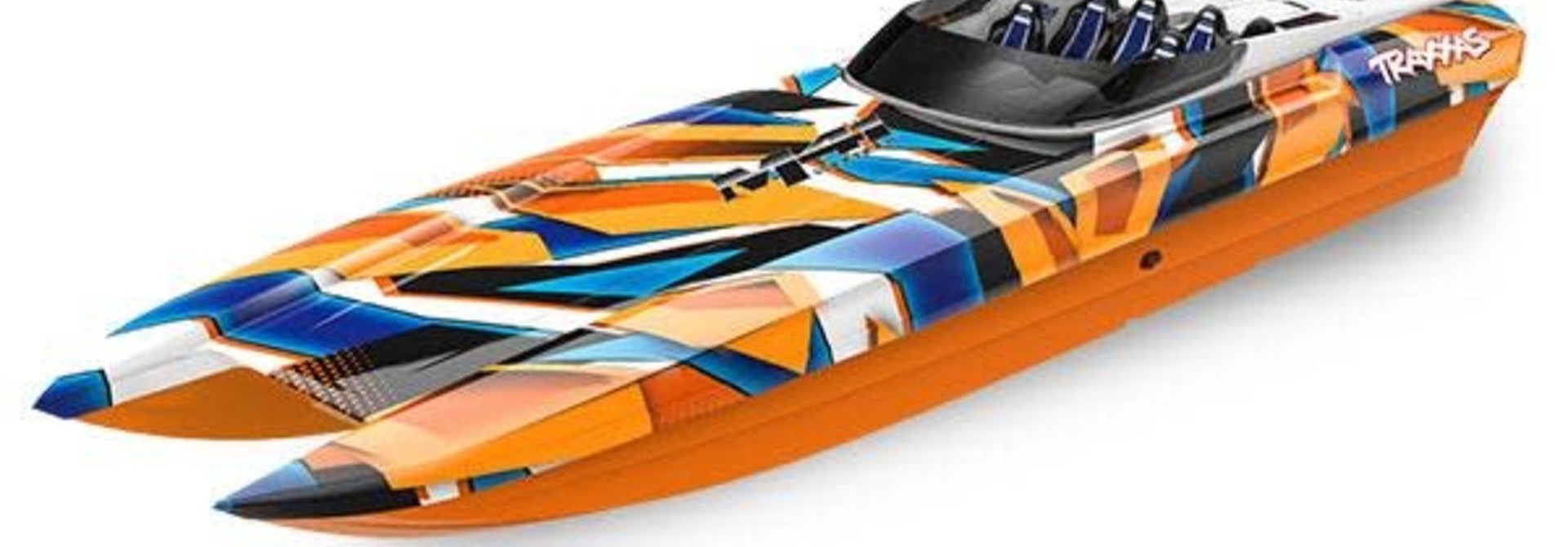 Traxxas DCB M41 Catamaran Race Boat TQi TSM, ORANGE 2022