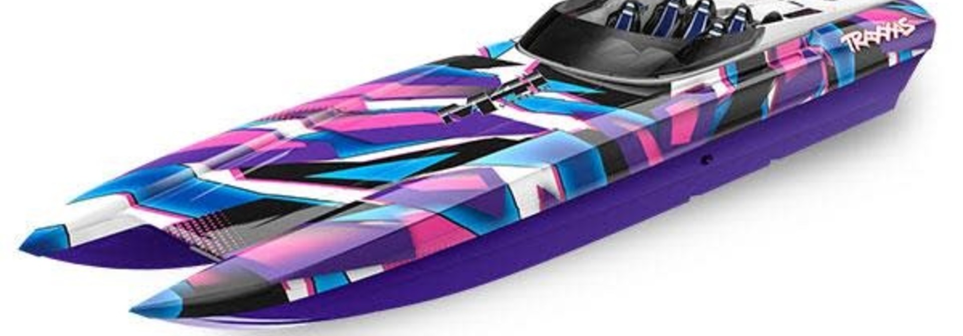 Traxxas DCB M41 Catamaran Race Boat TQi TSM, PURPLE