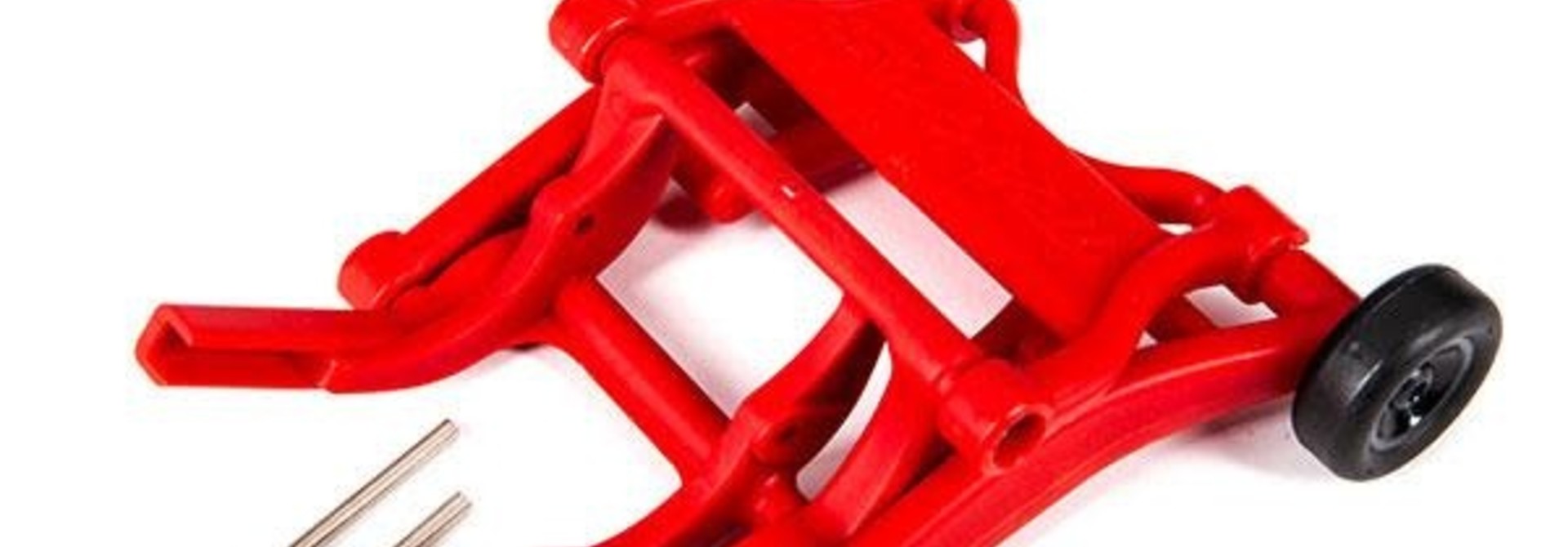 Wheelie bar, assembled (red) (fits Slash, Stampede, Rustler, Bandit series)