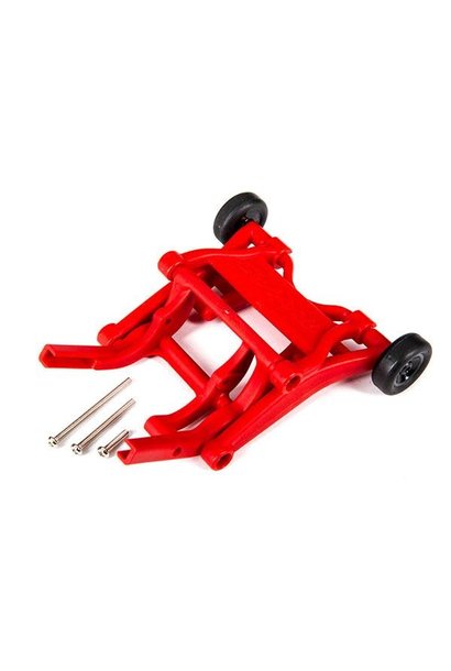 Wheelie bar, assembled (red) (fits Slash, Stampede, Rustler, Bandit series)