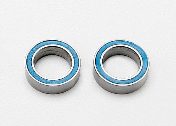 Ball bearings, blue rubber sealed (8x12x3.5mm) (2), TRX7020-3