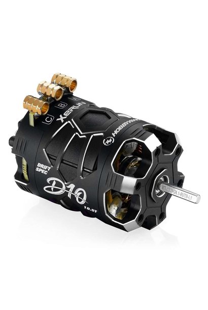 Hobbywing Xerun D10 Brushless Drift Motor 10.5T Black