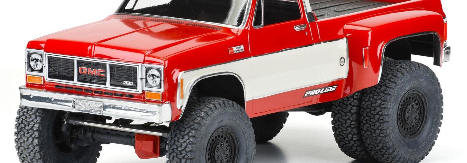 1973 GMC Sierra 3500 Clear Body for 12.3" (313mm) Wheelbase Scale Crawlers with PRO278600 Carbine Dually Wheels