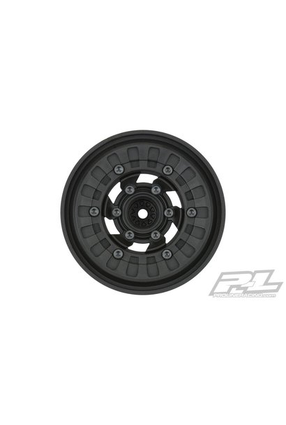 Vice CrushLock 2.6" Black/Black Bead-Loc 6x30 Removable Hex Front or Rear Wheels (2) for 2.6" Mud Tires