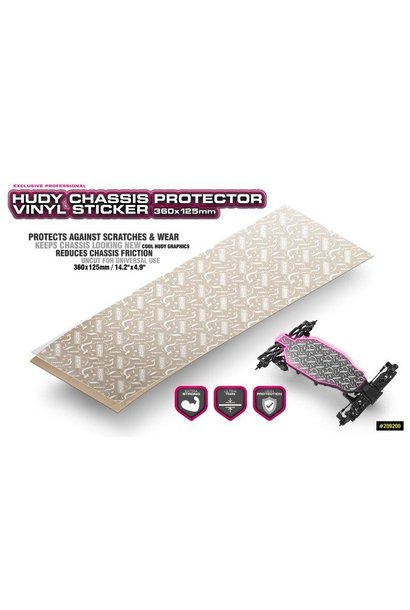 HUDY CHASSIS PROTECTOR VINYL STICKER 360x125mm