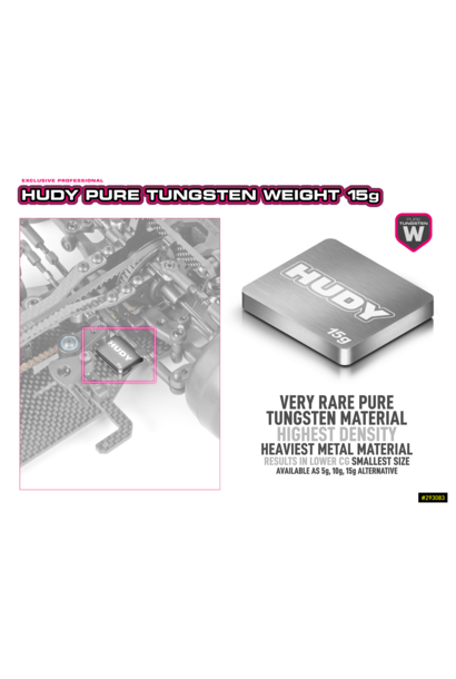 HUDY PURE TUNGSTEN WEIGHT 15g