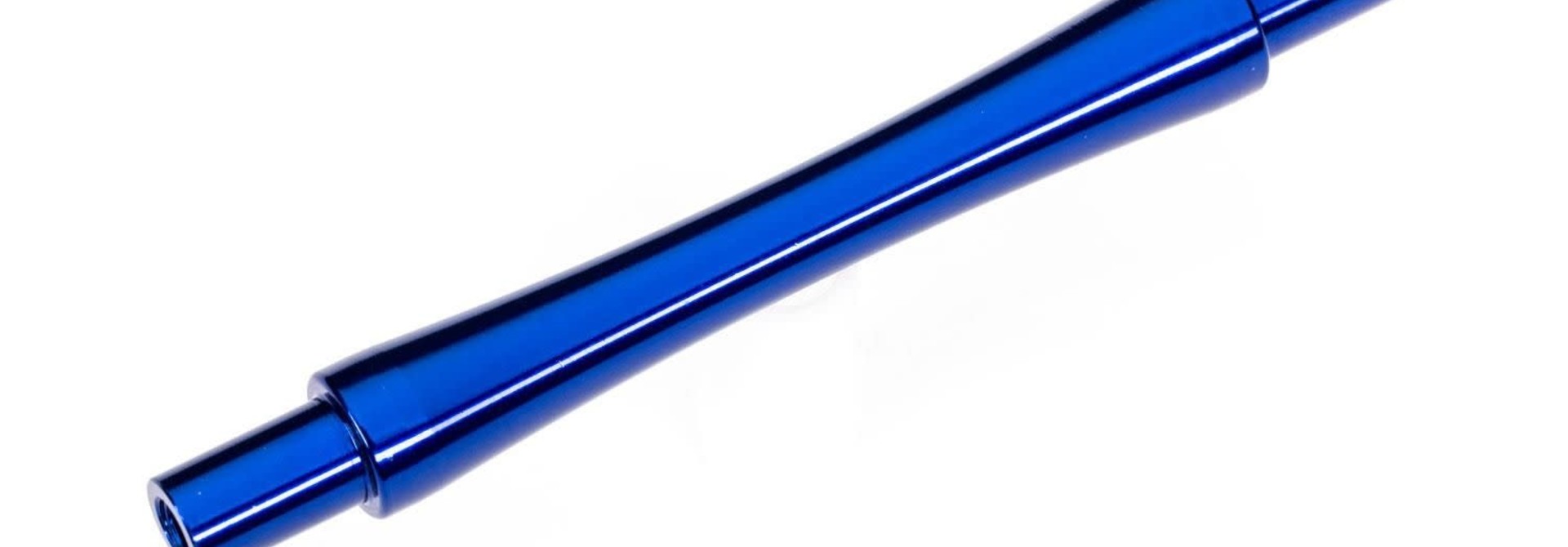 Axle, wheelie bar, 6061-T6 aluminum (blue-anodized) (1)/ 3x12 BCS (with threadlock) (2) TRX9463X