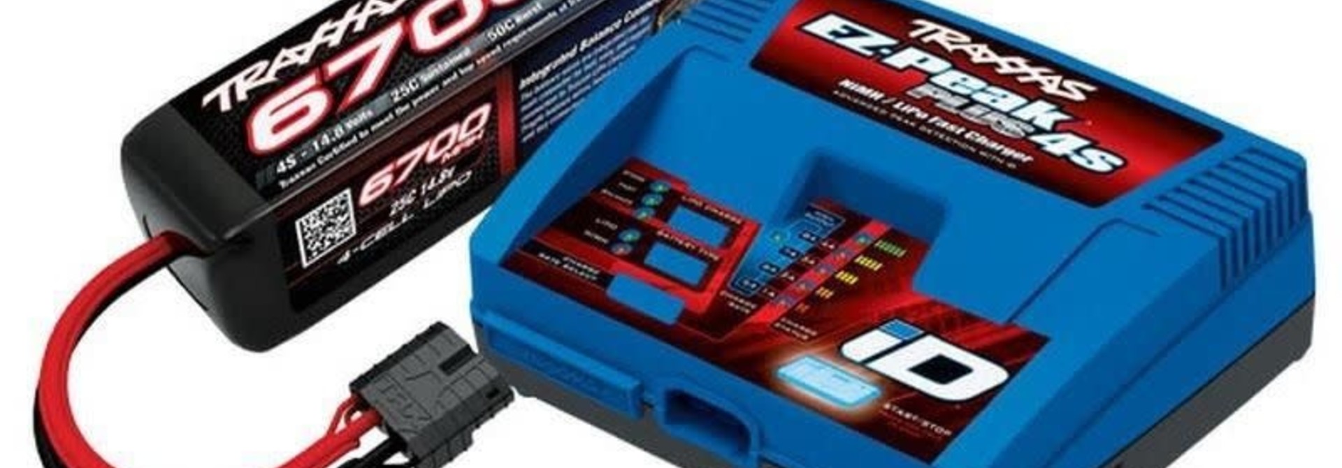 Battery/Charger Completer Pack (Includes #2981 ID Charger (1), #2890X 6700Mah 14.8V 4-Cell 25C Lipo Battery (1) TRX2998G