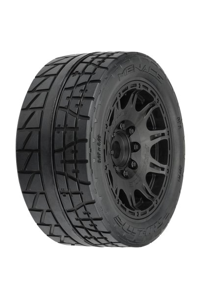 Proline Menace HP Tire Fr/Rr 5.7 Mtd 24mm Blk Raid (2)