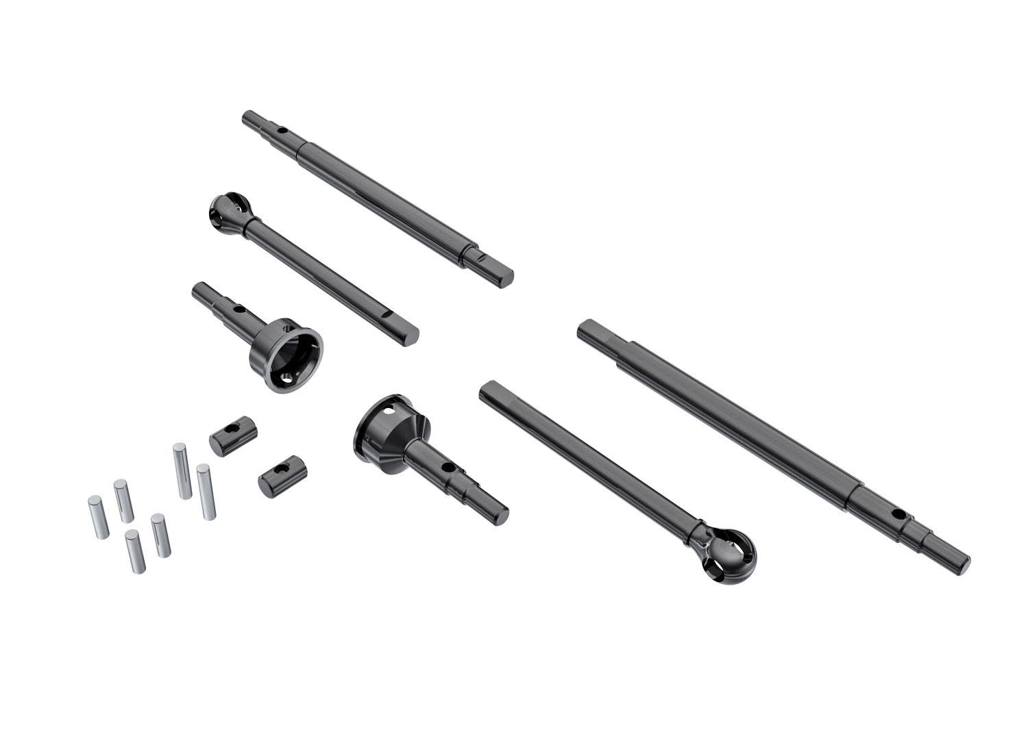 Axle Shafts, front and rear (2)/ stub axles, front (2) (hardened steel)-2