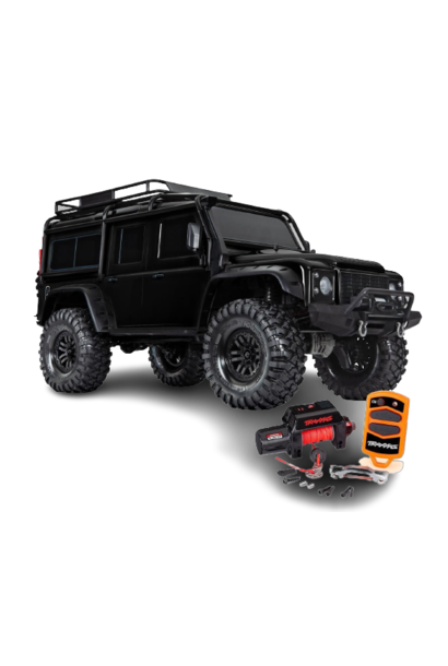 Traxxas Land Rover Defender Crawler Black Edition Winch included TRX82056-84BLK