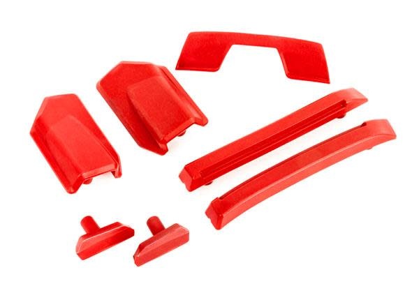 Body reinforcement set, red/ skid pads (roof) (fits #9511 body)-2
