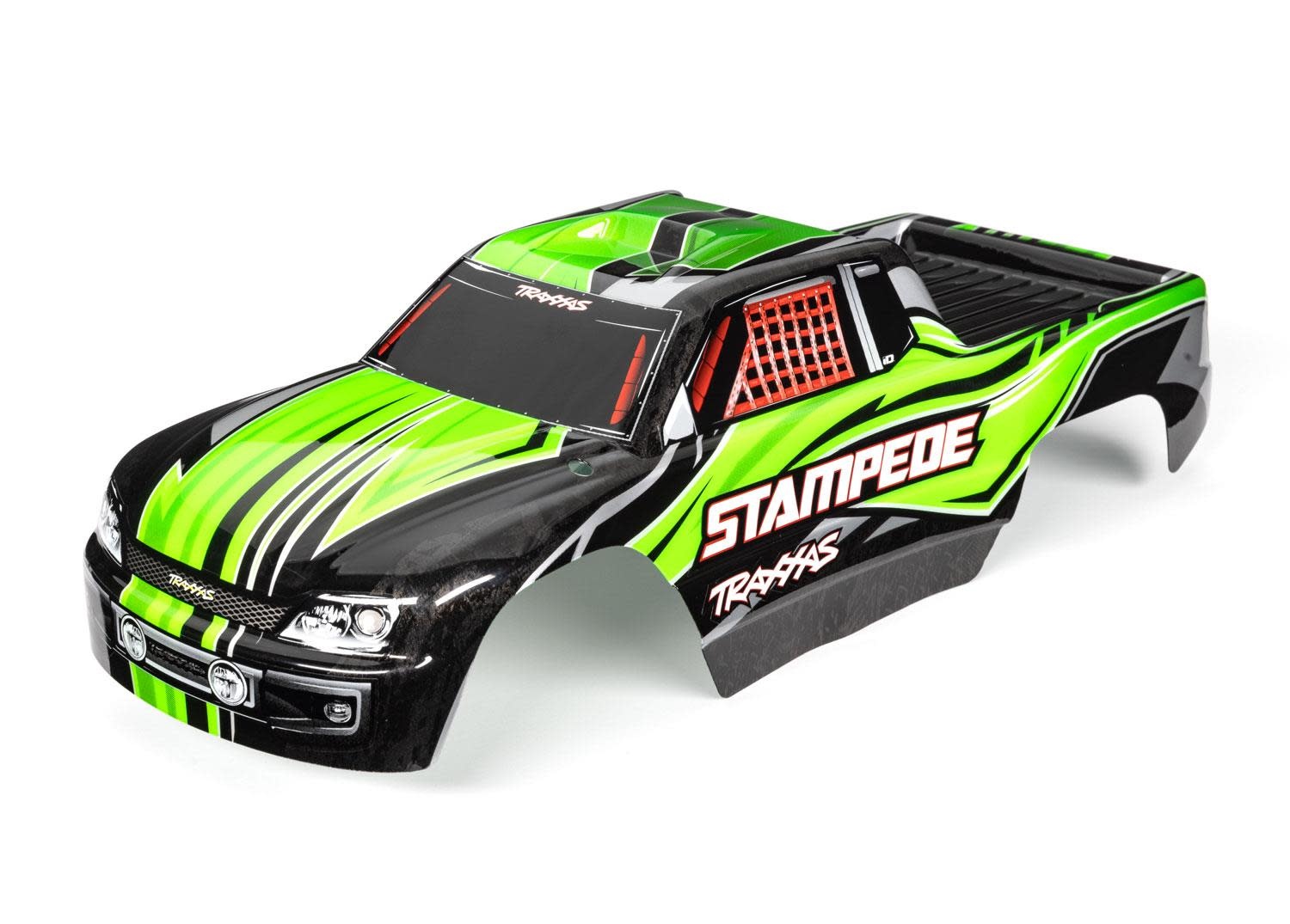 Body, Stampede (also fits Stampede VXL), green (painted, decals applied)-2