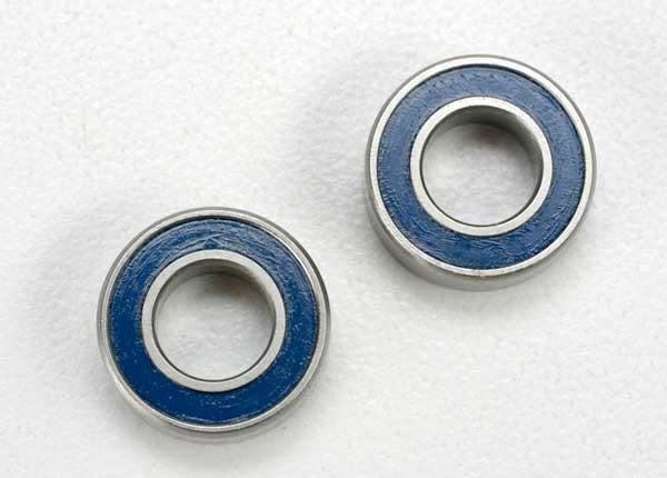 Ball bearings, blue rubber sealed (6x12x4mm) (2), TRX5117-4