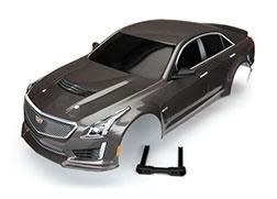 Body, Cadillac CTS-V, silver (painted, decals applied)-3