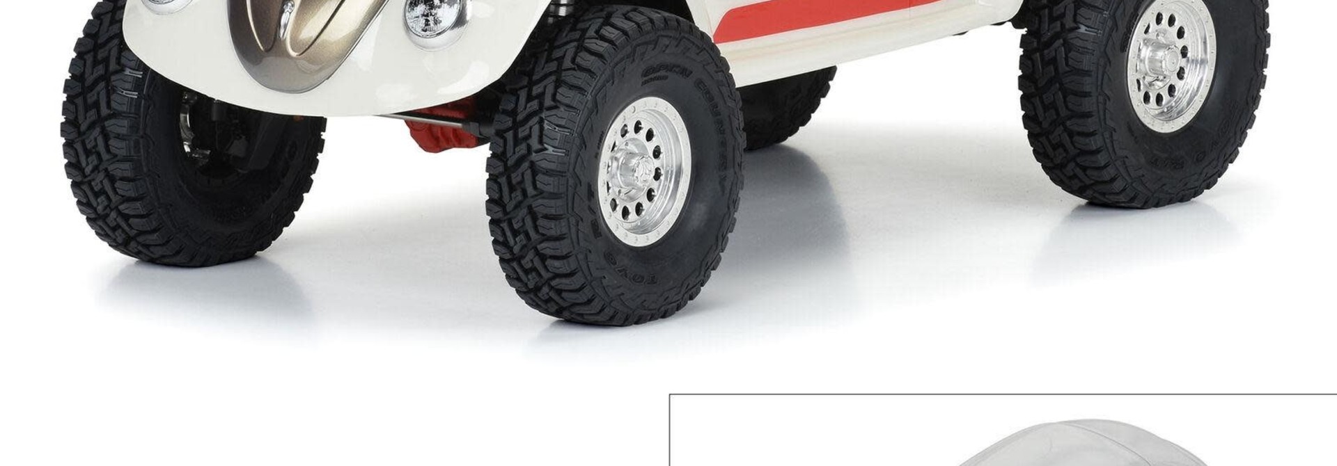 1/10 Volkswagen Beetle Clear Body 12.3" Wheelbase Crawlers