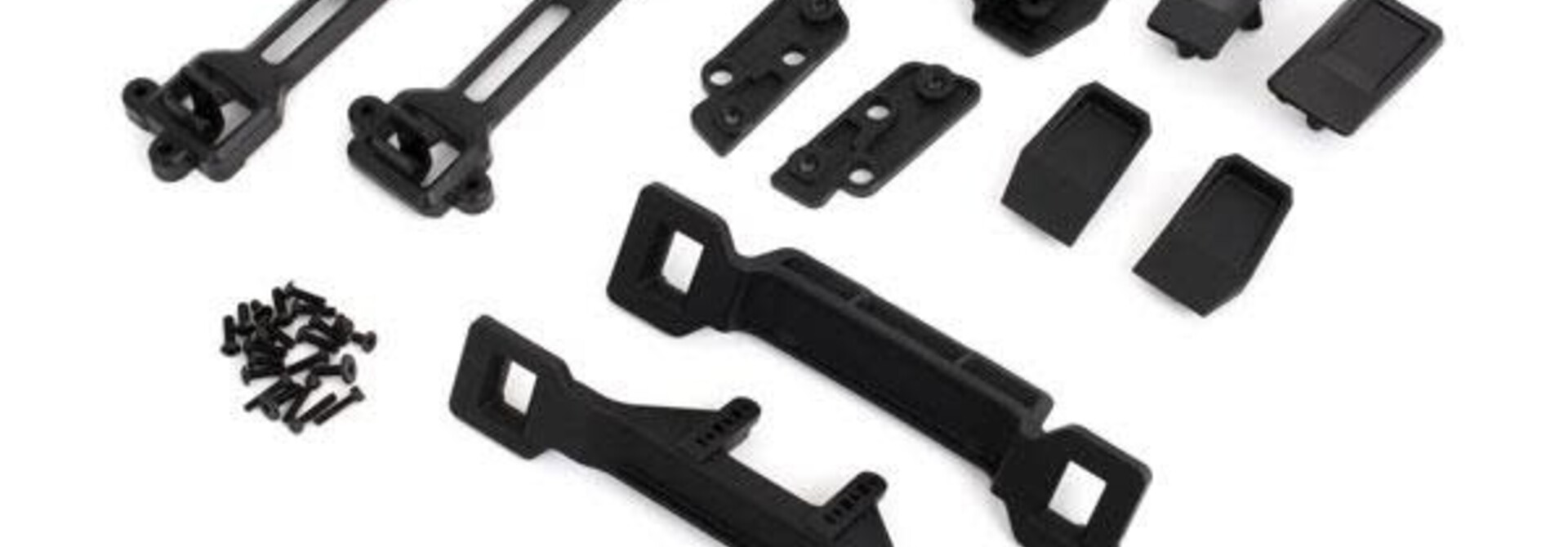 Body conversion kit, Slash 2WD (includes front & rear body mounts, latches, hardware) (for clipless mounting)