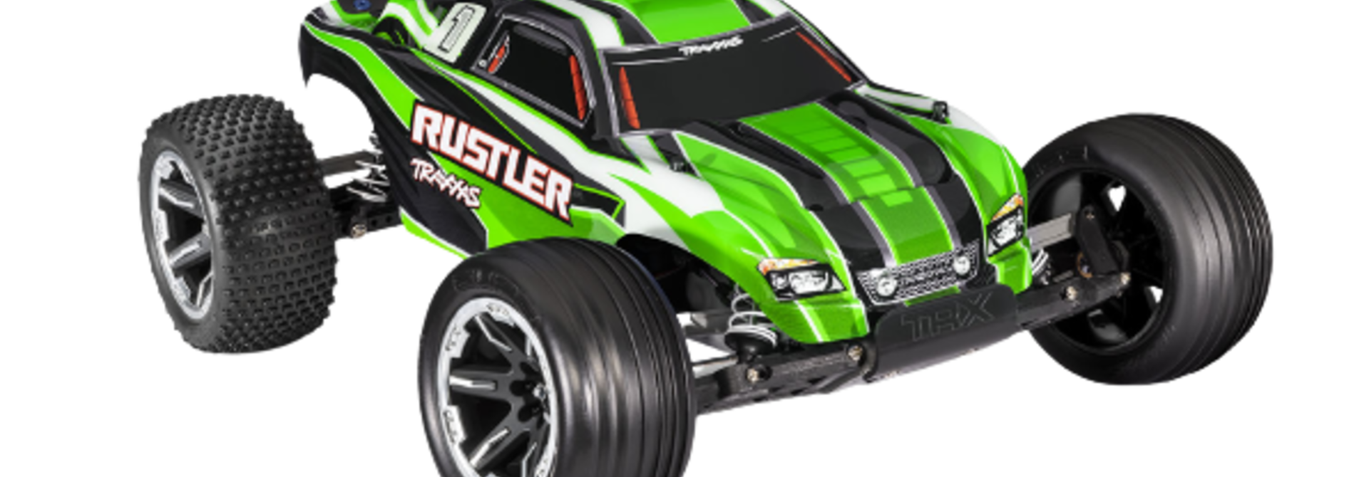 Rustler: 1/10 Scale Stadium Truck TQ 2.4 GHz w/USB-C - Green TRX37054-8GRN