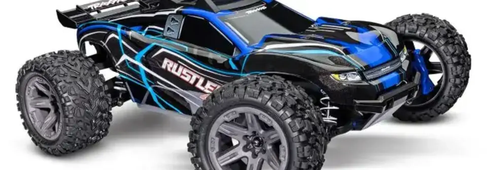 Rustler 4X4 Brushless BL-2s: 1/10-scale 4WD Stadium Truck TQ 2.4GHz - Blue TRX67164-4BLUE