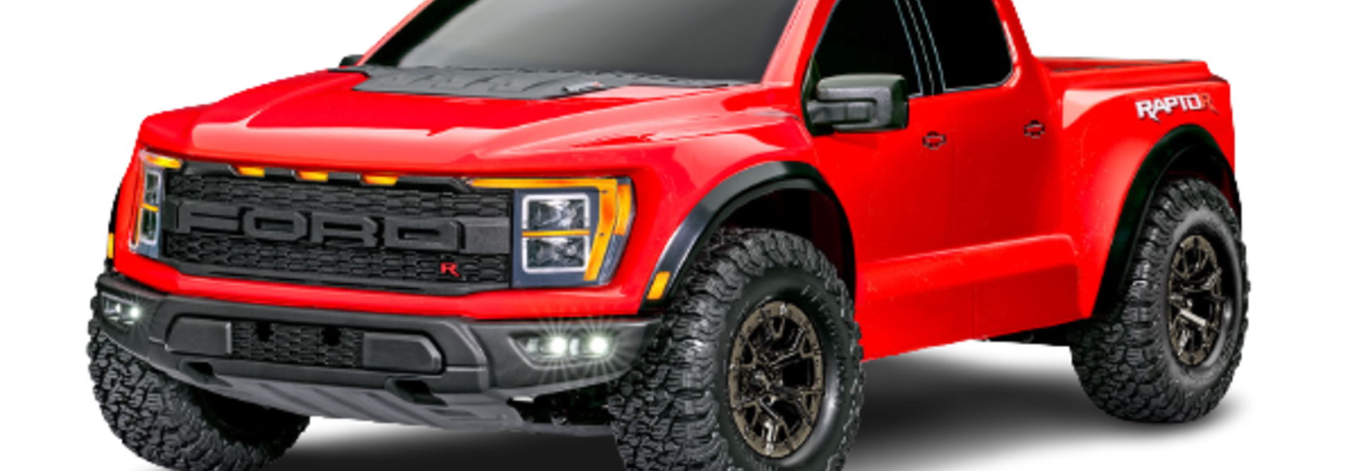 Ford F-150 Raptor R 4X4: 1/10 Scale 4WD Truck with TQi Red - TRX101076-4RED