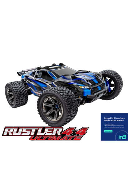 Traxxas Rustler 4X4 ULTIMATE - Blue - TRX67097-4BLUE