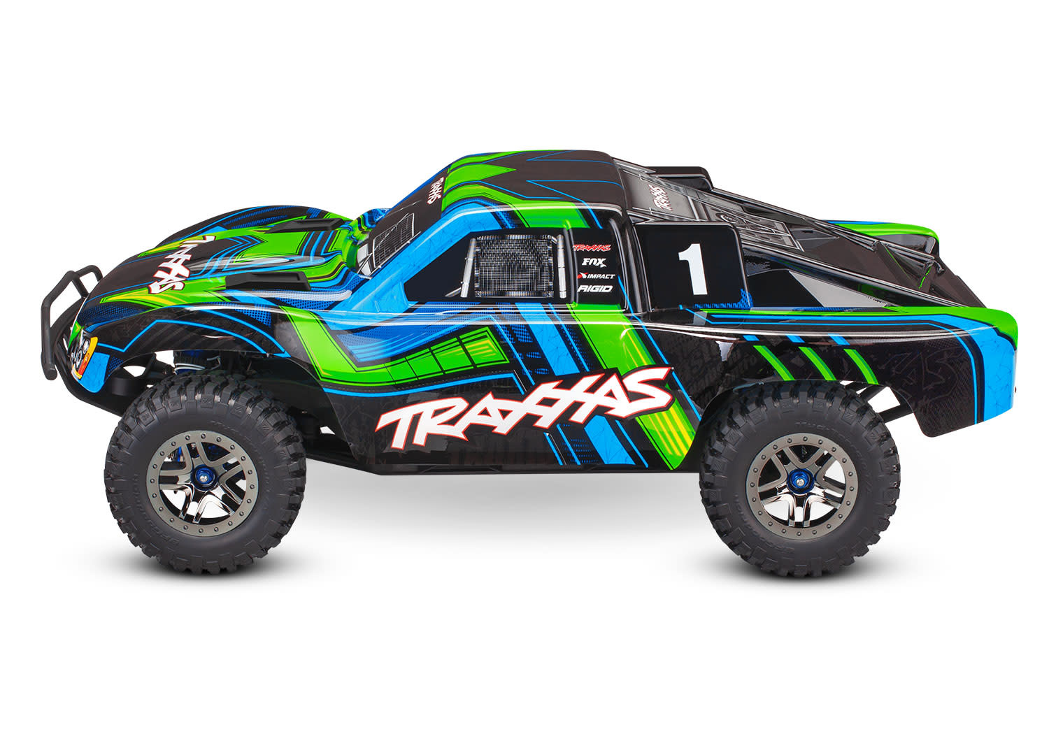 Traxxas Slash 4X4 Ultimate VXL TQi TSM Clipless body (no battery/charger), Green TRX68277-4GRN-4