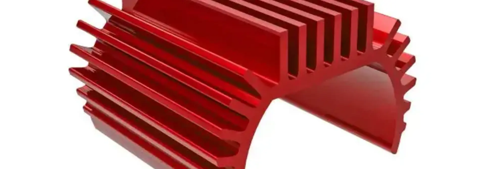 Heat sink, Titan 87T motor (6061-T6 aluminum, red-anodized) TRX9793-RED