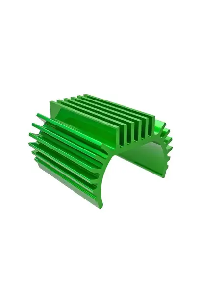 Heat sink, Titan 87T motor (6061-T6 aluminum, green-anodized) TRX9793-GRN