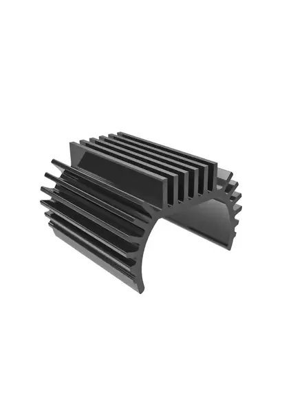 Heat sink, Titan 87T motor (6061-T6 aluminum, dark titanium-anodized) TRX9793-GRAY