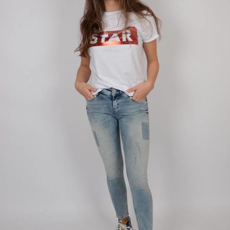 M.O.D  Sina Skinny Ankle Danish Blue Destroyed