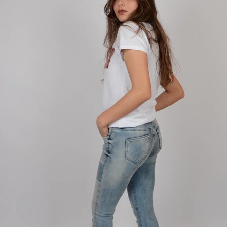 M.O.D  Sina Skinny Ankle Danish Blue Destroyed