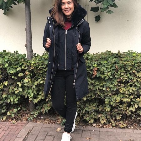 Airforce Airforce Double Zip Fishtail Parka Dark Navy Blue