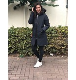 Airforce Airforce Double Zip Fishtail Parka Dark Navy Blue
