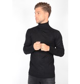 Petrol Petrol Basic Turtleneck Black