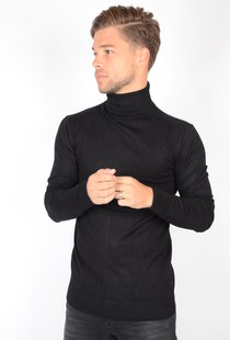 Petrol Basic Turtleneck Black