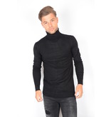 Petrol Petrol Basic Turtleneck Black