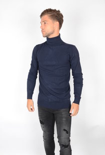 Petrol Basic Turtleneck Deep Navy