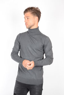 Petrol Basic Turtleneck Raven Grey