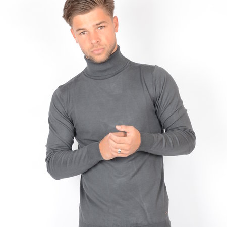 Petrol Petrol Basic Turtleneck Raven Grey