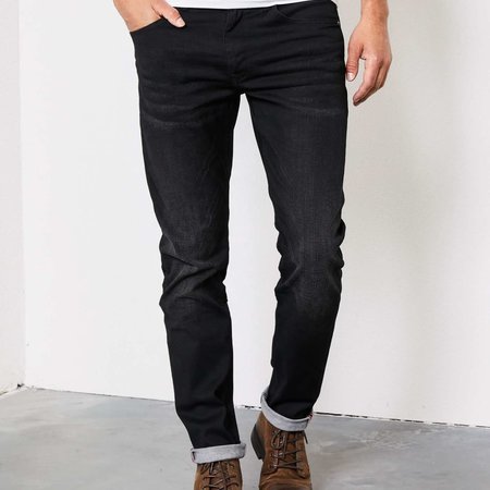 Petrol Seaham Coated Slim Fit Black