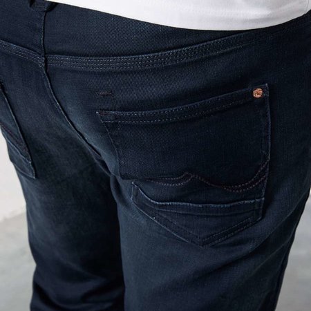 Petrol Seaham Coated Slim Fit Midnight Blue