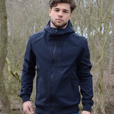 Airforce Softshell Jacket Chestpocket Summer Softshell Dark Navy Blue