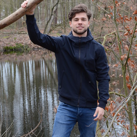 Airforce Softshell Jacket Chestpocket Summer Softshell Dark Navy Blue