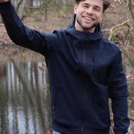 Airforce Softshell Jacket Chestpocket Summer Softshell Dark Navy Blue